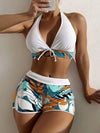 Halter Bikini & Shorts Set