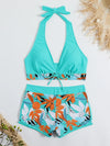 Halter Bikini & Shorts Set