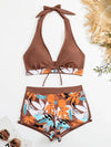 Halter Bikini & Shorts Set