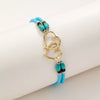 Double Heart Charm Anklet