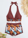 Halter Bikini & Shorts Set