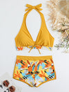 Halter Bikini & Shorts Set