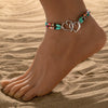 Double Heart Charm Anklet