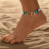 Double Heart Charm Anklet