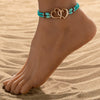 Double Heart Charm Anklet