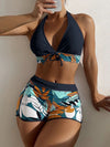 Halter Bikini & Shorts Set
