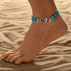 Double Heart Charm Anklet