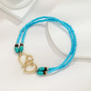 Double Heart Charm Anklet
