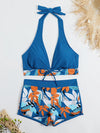 Halter Bikini & Shorts Set
