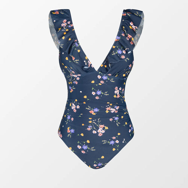 Vintage Floral One Piece Swimwsuit