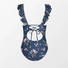 Vintage Floral One Piece Swimwsuit