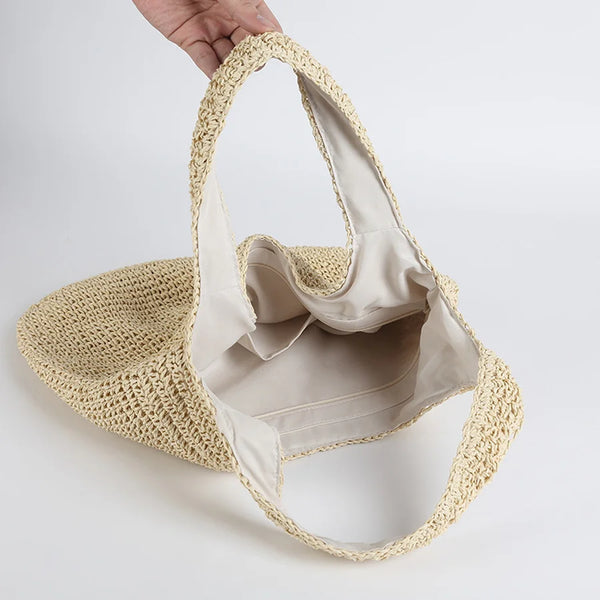 Fashion Straw Shoulder Bag