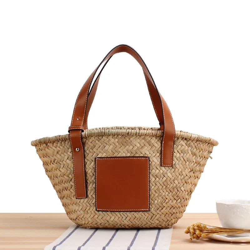 Casual Rattan Large Capacity Tote Bag