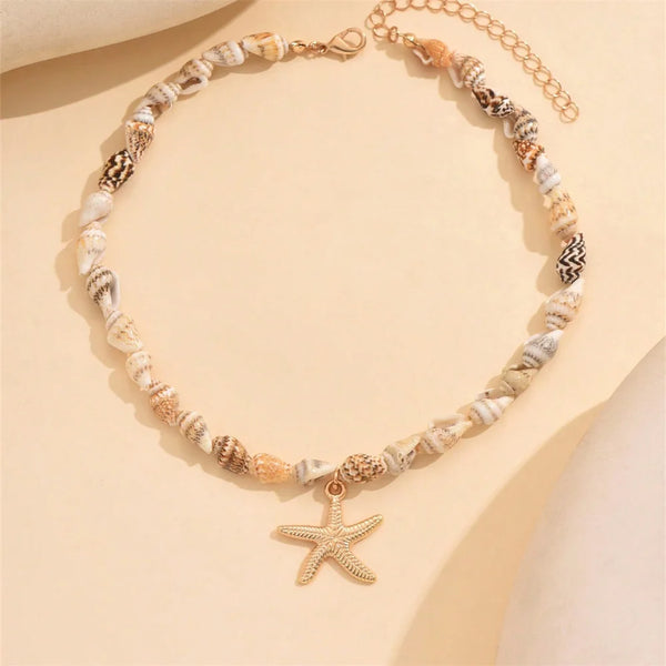 Seashell Starfish Pendant